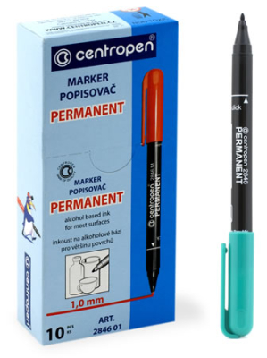 Маркер перманентный CENTROPEN 1мм.