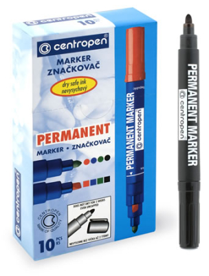 Маркер перманентный CENTROPEN, круглый 2,5мм.