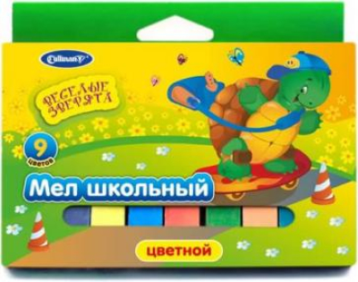 Мел школьный CULLINAN 9шт., цветной_product