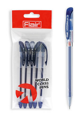 Ручка гелевая   FLAIR HYDRA ,синяя