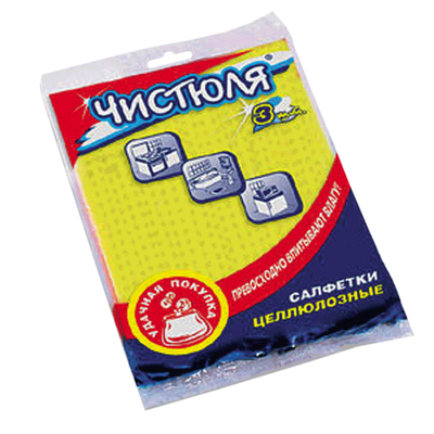Салфетки губчатые для влажной уборки 3шт.