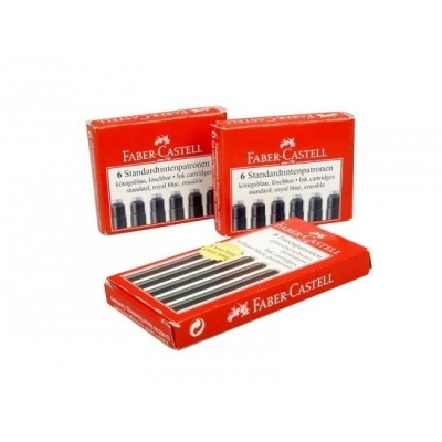 Чернильные патроны Faber-Castell для перьевых ручек 77мм., 5шт.