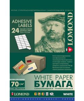 LOMOND универсальные самоклеющиеся этикетки, 50л.