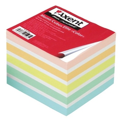 Бумага для заметок Axent Elite Mix, 90х90х70 мм., 65 г/м._product
